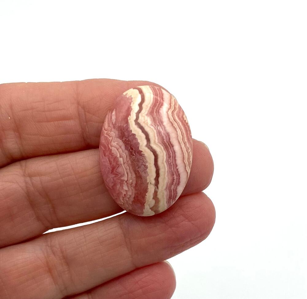 Rhodochrosite Cabochon Oval Natural Calibrated 30 x 22mm Excellent Quality